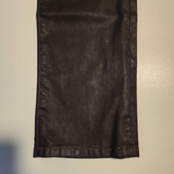 Joe’s Jeans Harley Skinny Mid-Rise Black Wax Coated Jeans Size 28 NEW NWT - Picture 5 of 16